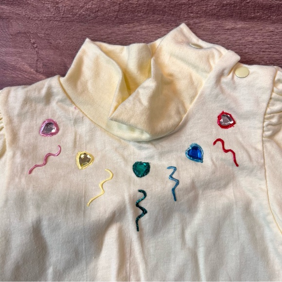 VTG Little by Little 2-Piece Long Sleeve & Puff Paint Sweater Jacket Set 0/6m - Picture 11 of 16